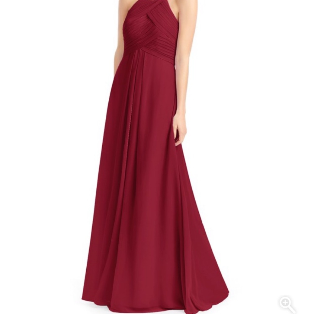 Azazie Ginger Burgundy Bridesmaid Dress NWT